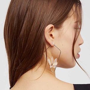🍋2/$30 New Anthro White Quartz Earrings